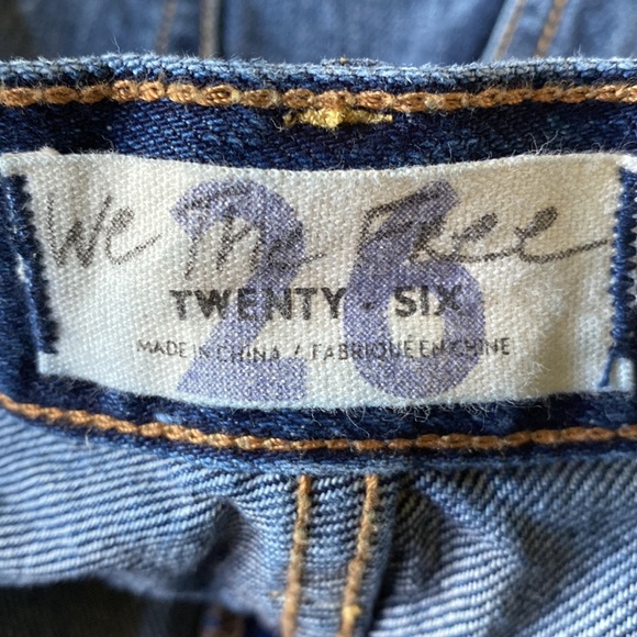 Free People We The Free Button Fly Cutoff Denim Shorts 26 - Picture 4 of 4